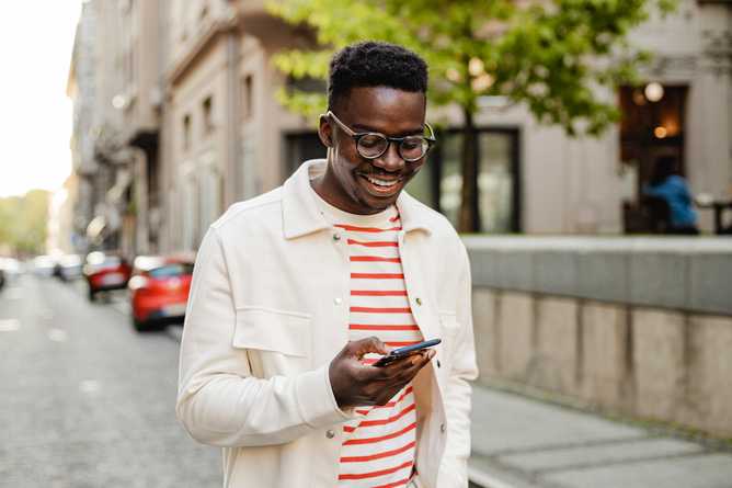 Man on phone